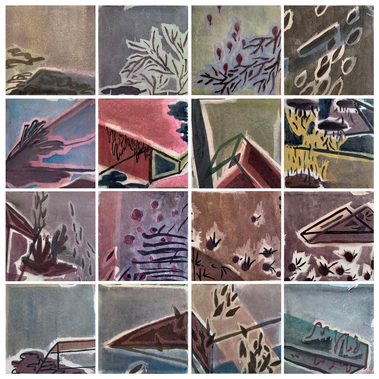 张向颖+《舍·得》+80x80+水印木刻+2018